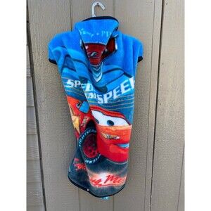 lightning McQueen from Disney's pixar cars zipper poncho blanket